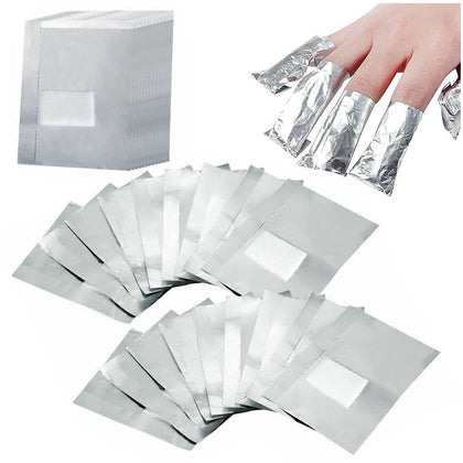 Rvetol Nail Polish Remover Gel Foil Wraps 200 pcs front view