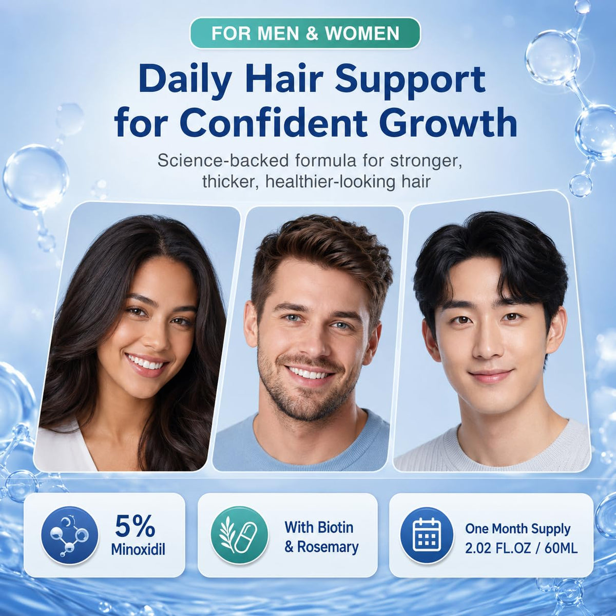 Rylx Hair Growth Serum lifestyle use