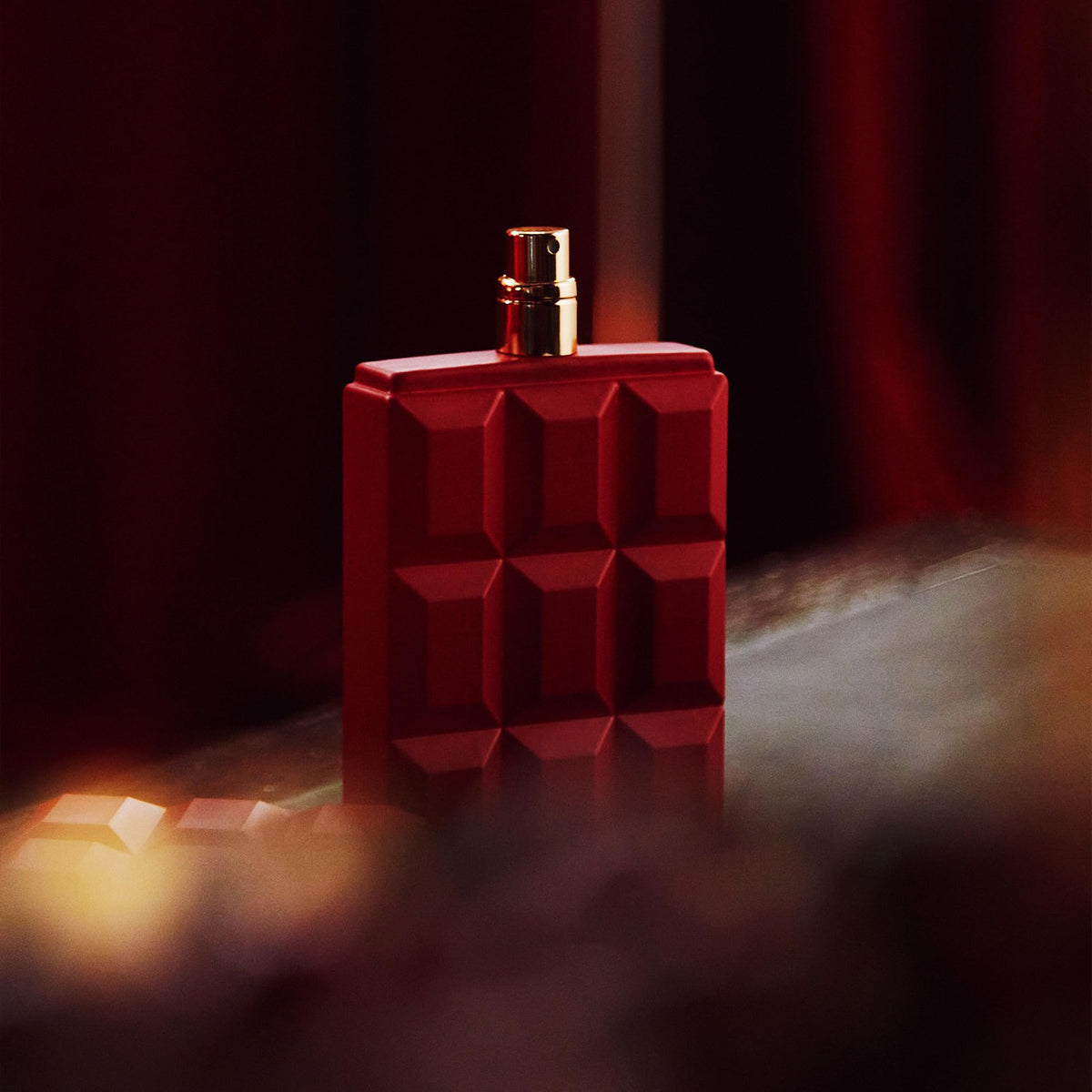 Sabrina Carpenter Cherry Baby Eau de Parfum bottle with cherry blossoms background