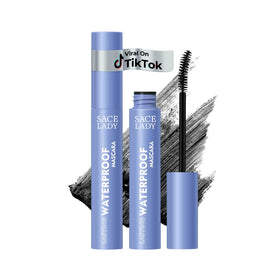 SACE LADY Black Mascara front view with sleek black packaging