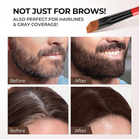 SACE LADY Eyebrow Color Kit Dark Brown gel application on brows