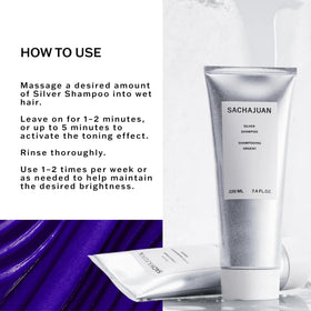 SACHAJUAN Silver Shampoo 7.4 oz in lifestyle setting