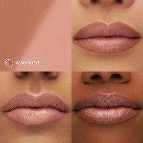 Sacheu DoubleDown Lip Definer showing hydrating satin finish