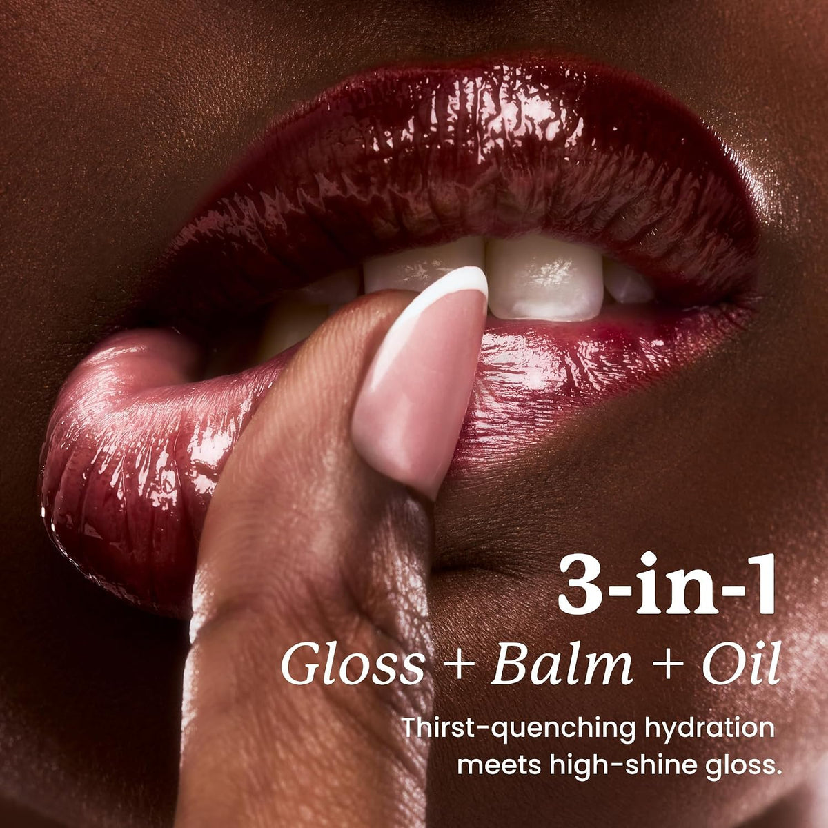 Sacheu Lip Elixir Hydrating Lip Gloss Bunny Ear clear tube side view