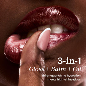Sacheu Lip Elixir Hydrating Lip Gloss Bunny Tongue applicator