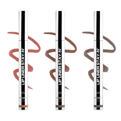 Sacheu Lip Liner STAY-N Peel Off Lip Stain Set front view
