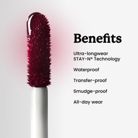 Sacheu Lip Liner STAY-N Peel Off Lip Stain texture on lips