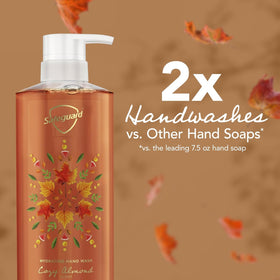 Safeguard Cozy Almond Liquid Hand Soap with ingredients list