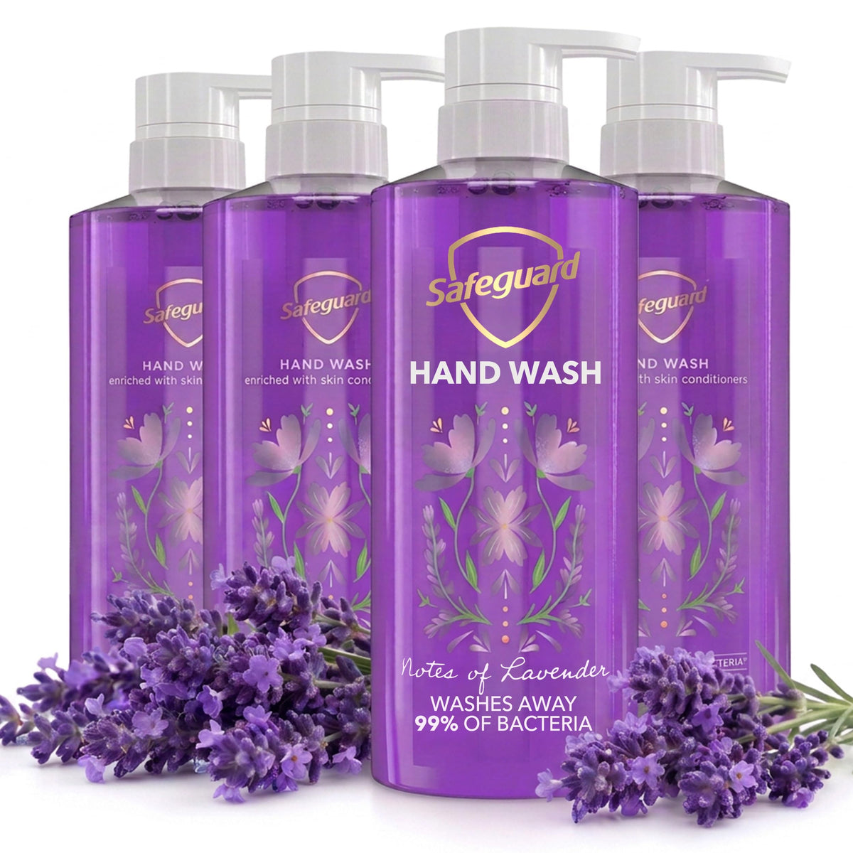 Safeguard Liquid Hand Soap Lavender Scent front view 15.5 oz