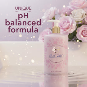 Safeguard Liquid Hand Soap Skin Zen with foam on hands