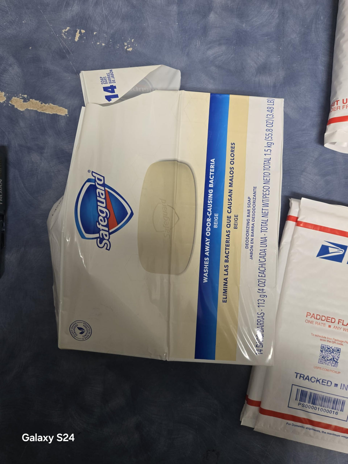 Safeguard soap bar being used on hands