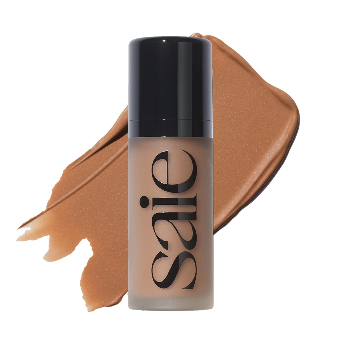 Saie Dew Bronze Liquid Bronzer Stick in Sand, front view