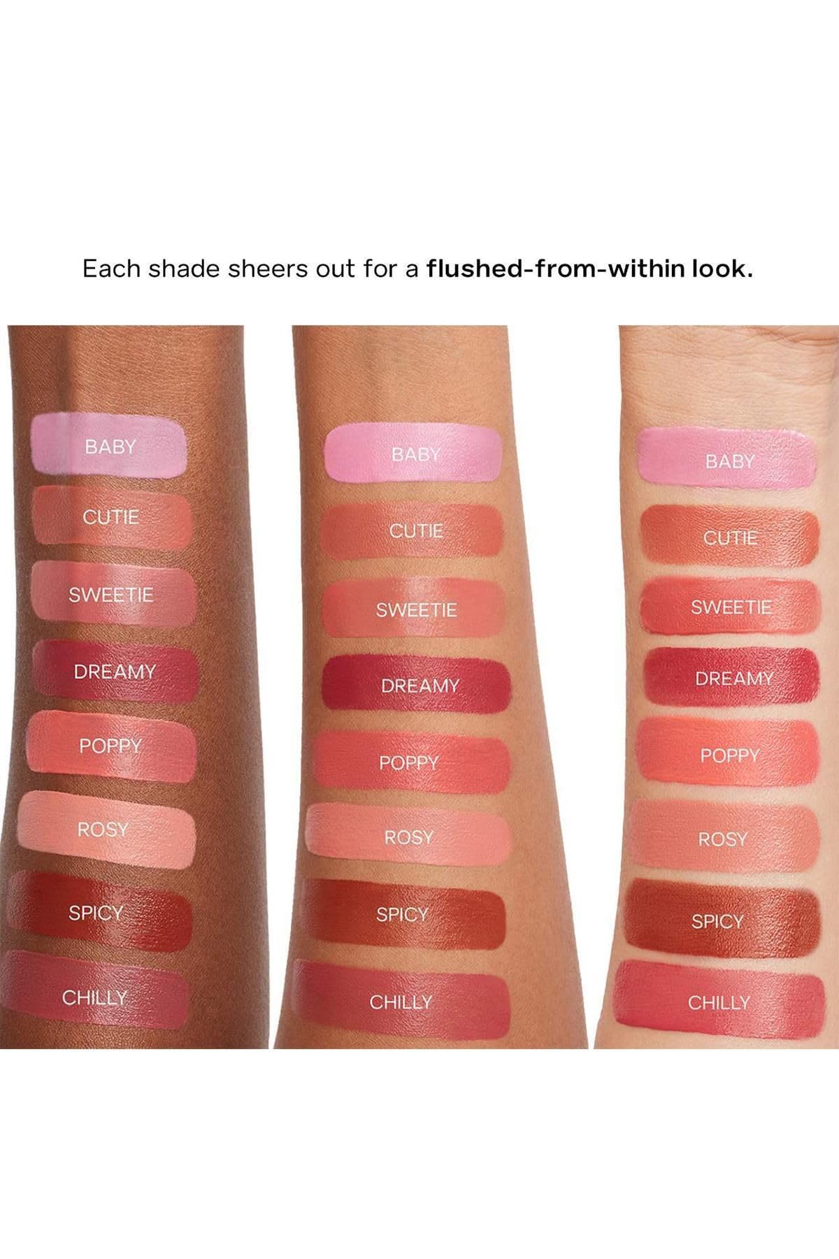 Saie Dew Liquid Blush close-up showing creamy texture