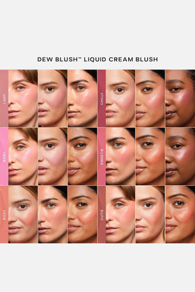 Saie Dew Liquid Blush Cutie 0.40 oz in natural light