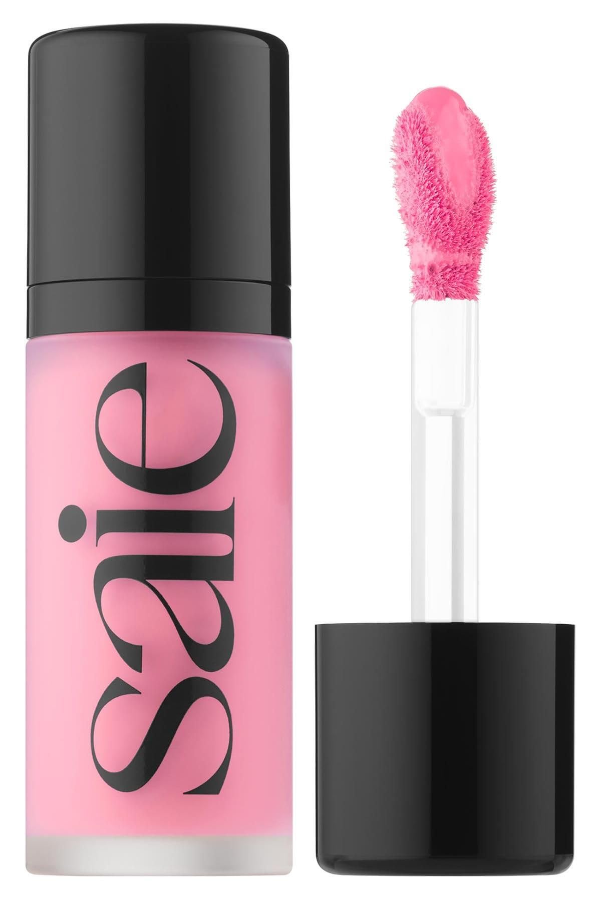 Saie Dew Liquid Blush front view with doe-foot applicator