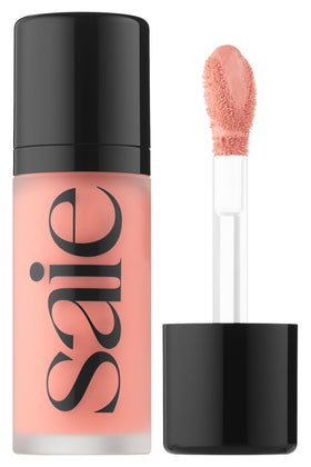 Saie Dew Liquid Blush in Rosy front view with doe-foot applicator