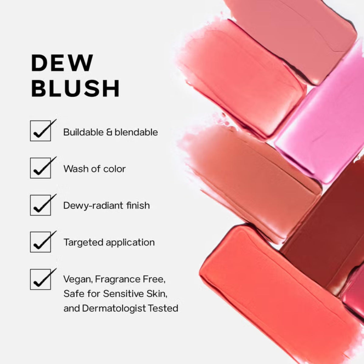Saie Dew Liquid Blush in Spicy shade close-up