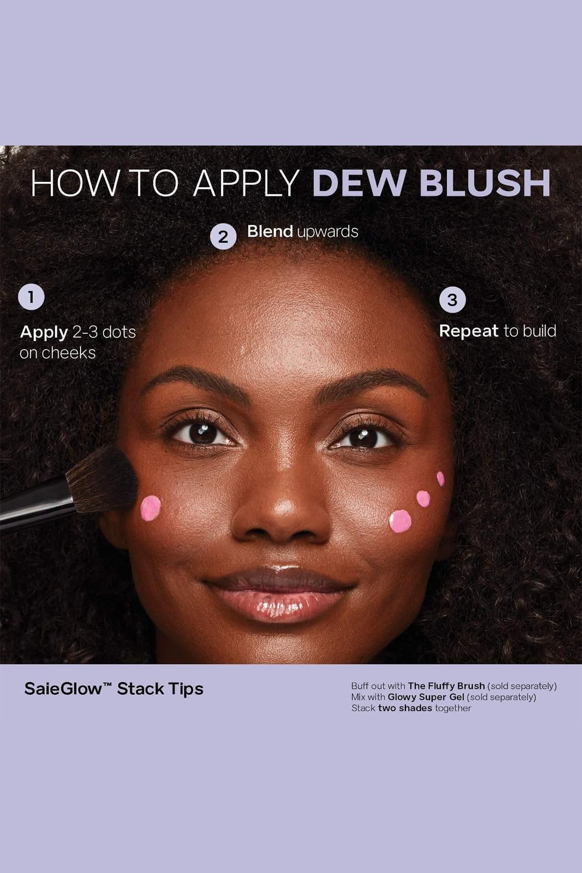 Saie Dew Liquid Blush in various shades displayed together