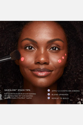 Saie Dew Liquid Blush shade comparison