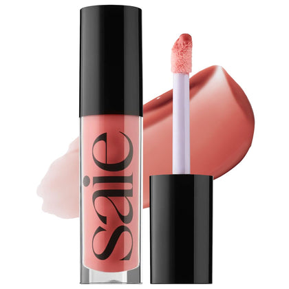 Saie Glossybounce Hydrating Lip Gloss Oil Hybrid front view