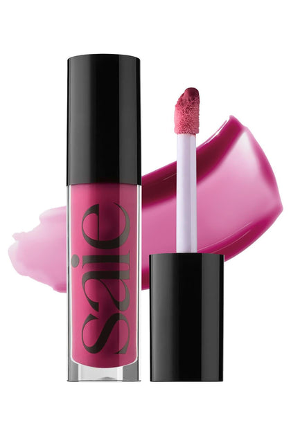 Saie Glossybounce Hydrating Lip Gloss Oil Hybrid in Dream front view