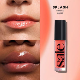Saie Glossybounce Hydrating Lip Gloss packaging side view