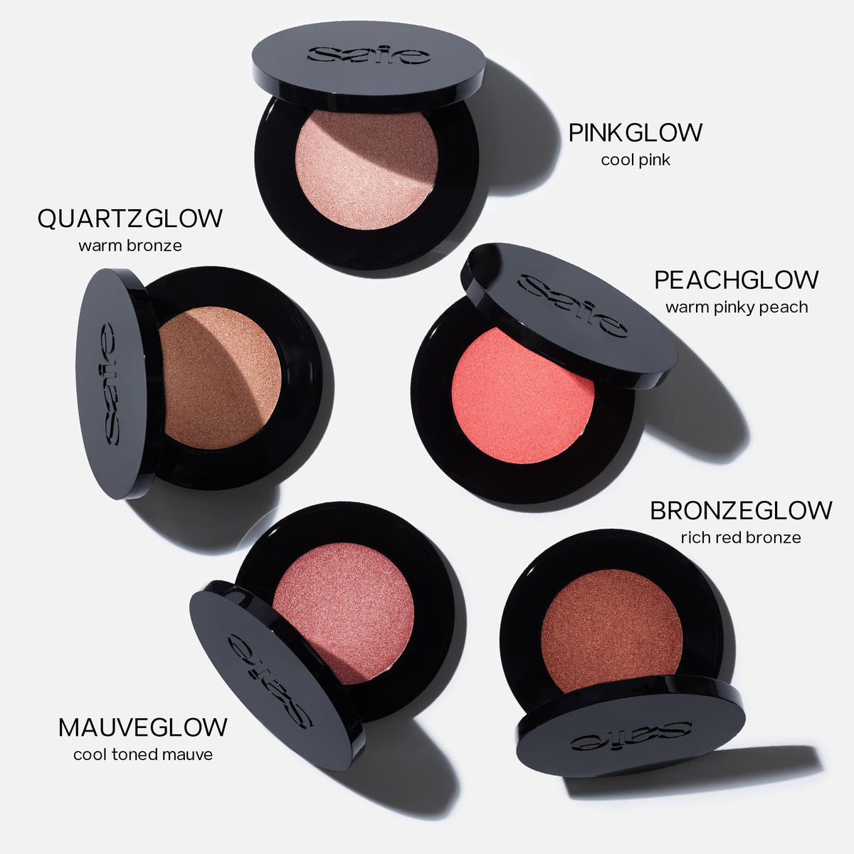 Saie Glow Sculpt Multi-Use Highlighter Cream Blush Mauveglow swatch on skin