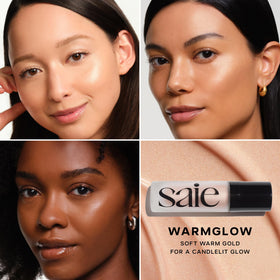 Saie Glowy Super Gel Illuminating Primer side view