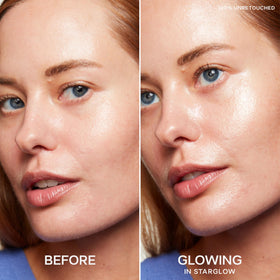 Saie Glowy Super Gel Primer texture on skin