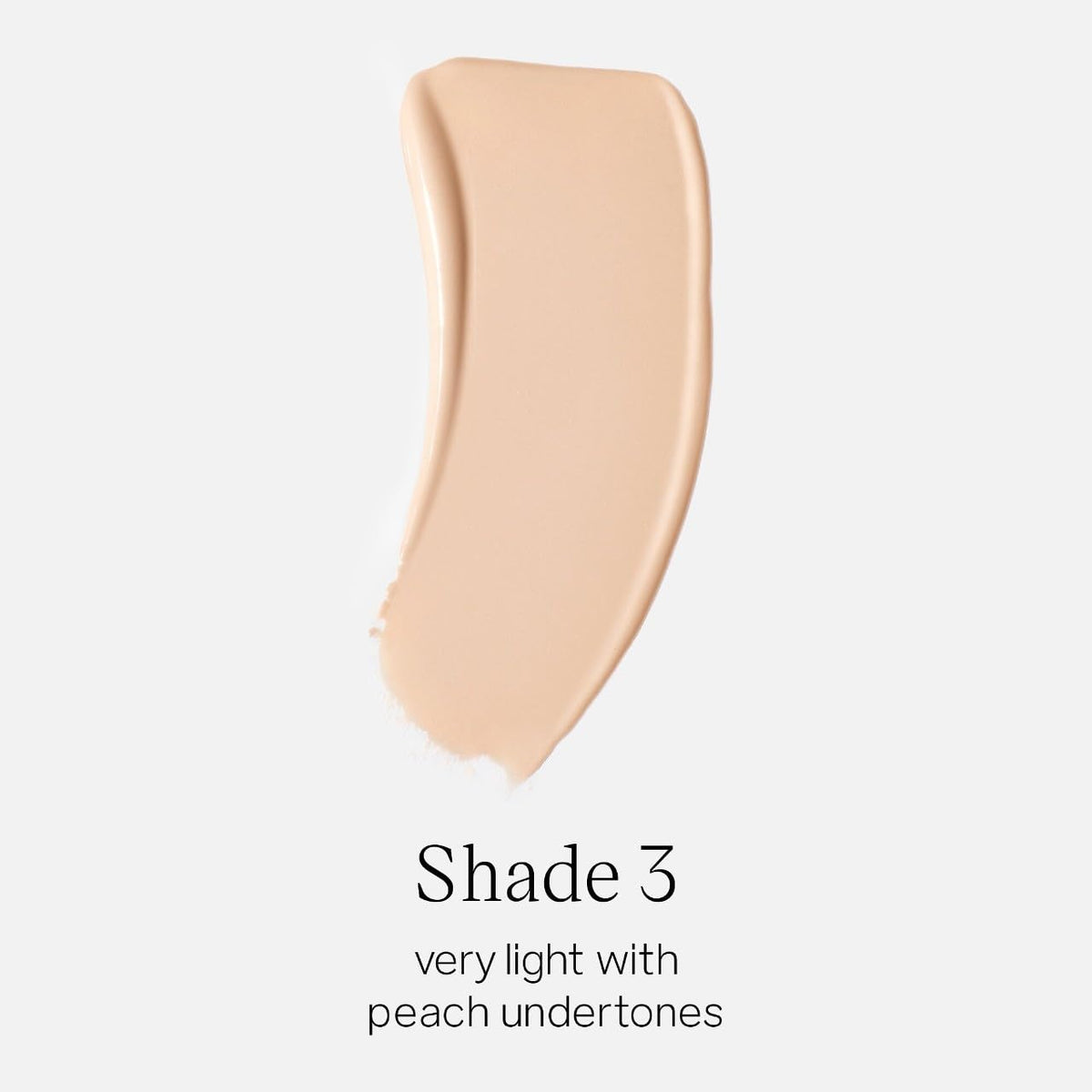 Saie Glowy Super Skin Tint Foundation Shade 3 bottle side view