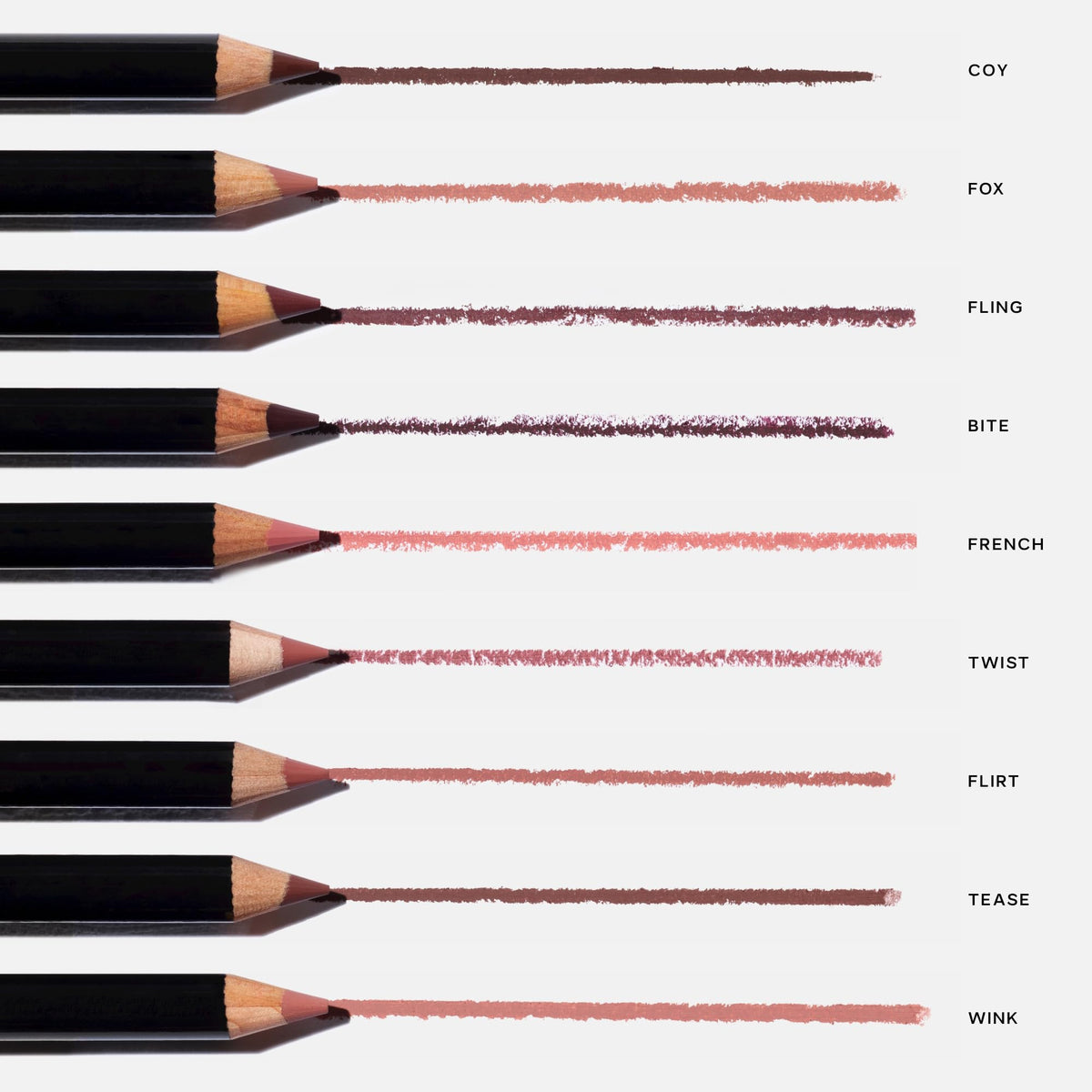 Saie Lip Liner 101 pencil with cap on a white background