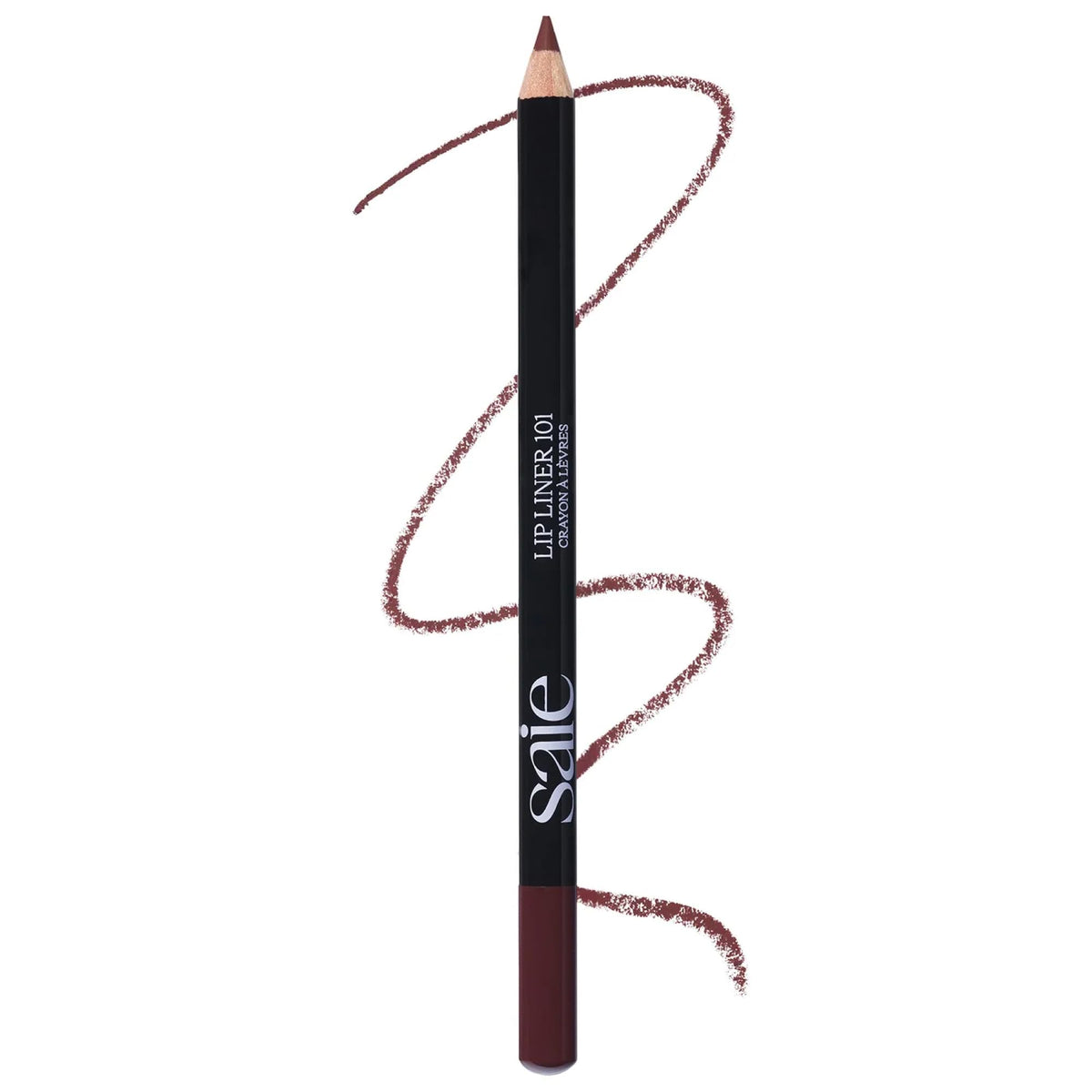 Saie Lip Liner 101 Tease front view with soft matte finish
