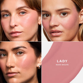 Saie Mini Dew Liquid Blush packaging side view