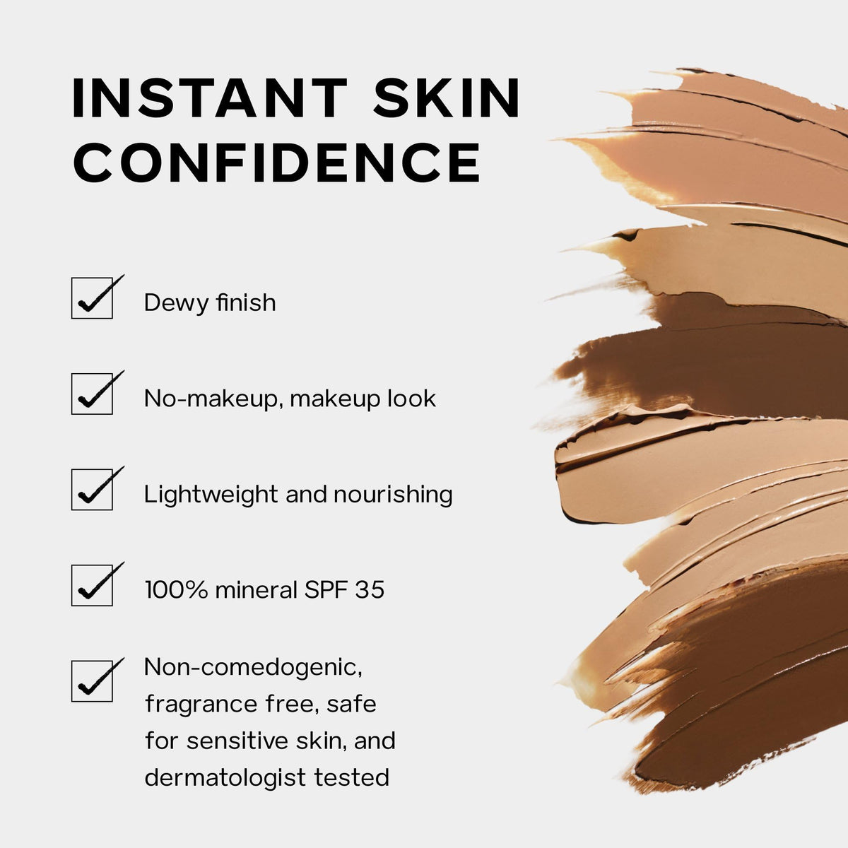 Saie Slip Tint Tinted Sunscreen SPF 35 side view