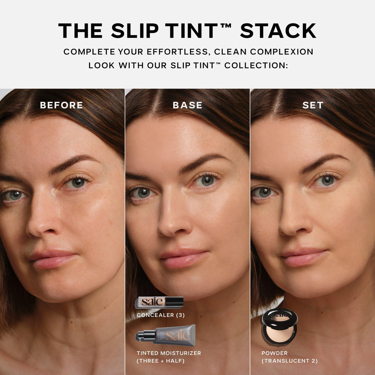 Saie Slip Tint Tinted Sunscreen SPF 35 side view