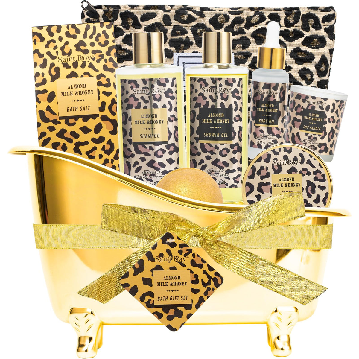 Saint Roy Spa Gift Basket featuring Honey & Almond products