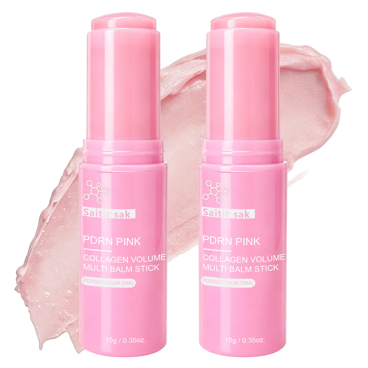 Saitir sak PDRN Pink Collagen Multi Balm Stick front view