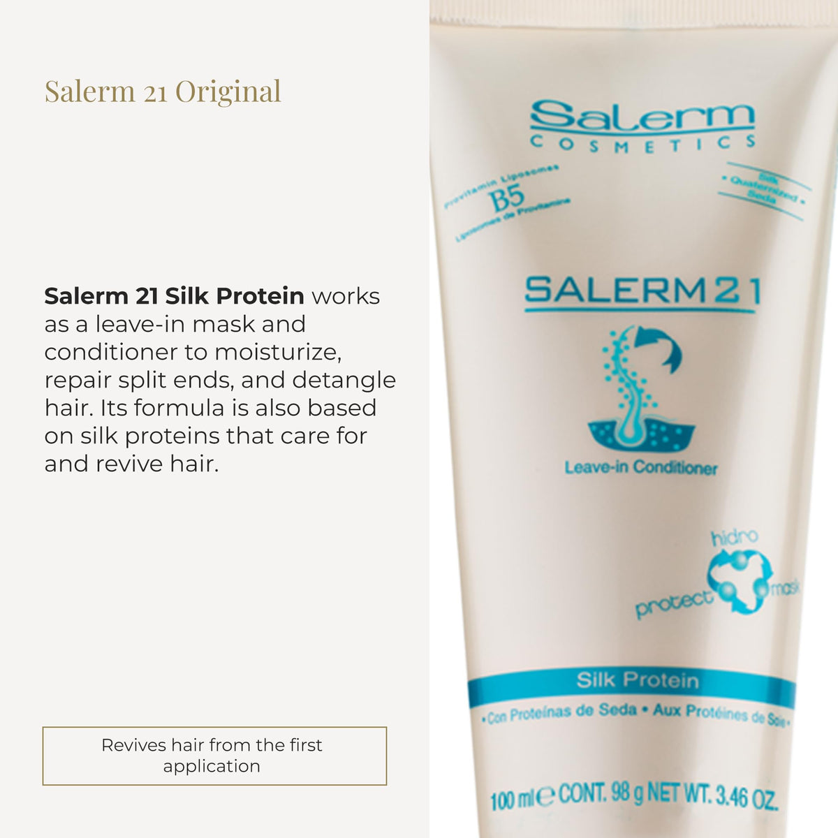 SALERM Instant Hair Conditioner 21 Silk Protein 100ml back view