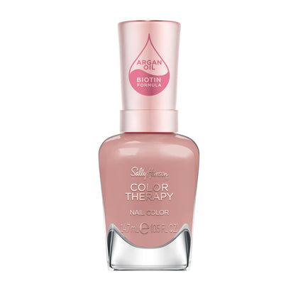 Sally Hansen Color Therapy Nail Polish 199 Eiffel in Love mauve pink bottle front view