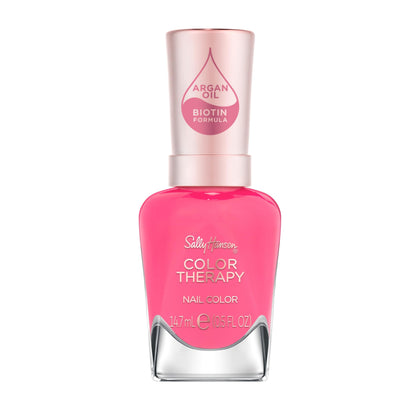 Sally Hansen Color Therapy Nail Polish 246 Sweet Resilience bright pink bottle front view