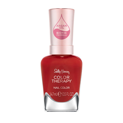 Sally Hansen Color Therapy Nail Polish 350 Yes You Can bright red bottle front view