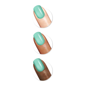 Sally Hansen Color Therapy Nail Polish 451 Take A Mint mint green shade on nails