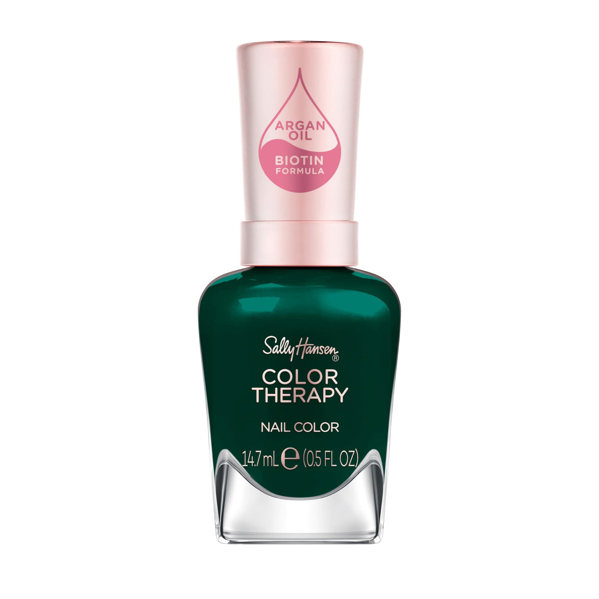 Sally Hansen Color Therapy Nail Polish 453 Serene Green bottle front view