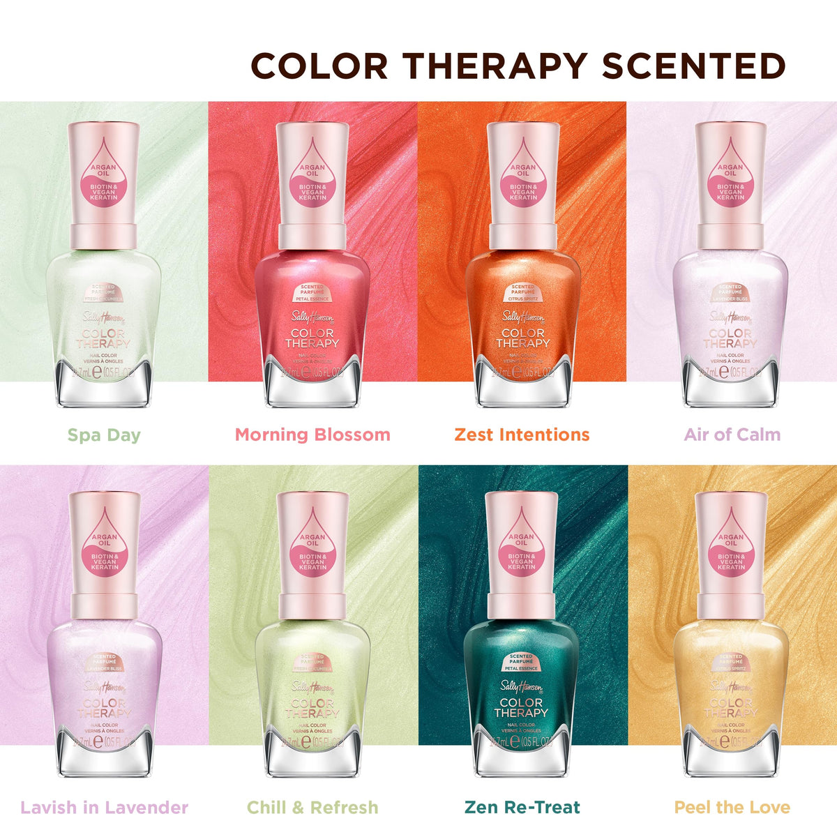 Sally Hansen Color Therapy Scented Nail Polish 458 Zen Re- packaging