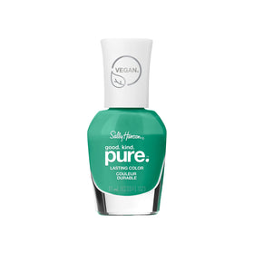 Sally Hansen Good. Kind. Pure. Nail Polish Thyme Off bright green bottle front view