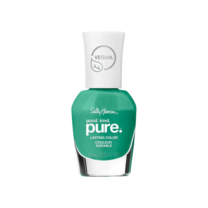 Sally Hansen Good. Kind. Pure. Nail Polish Thyme Off bright green bottle front view