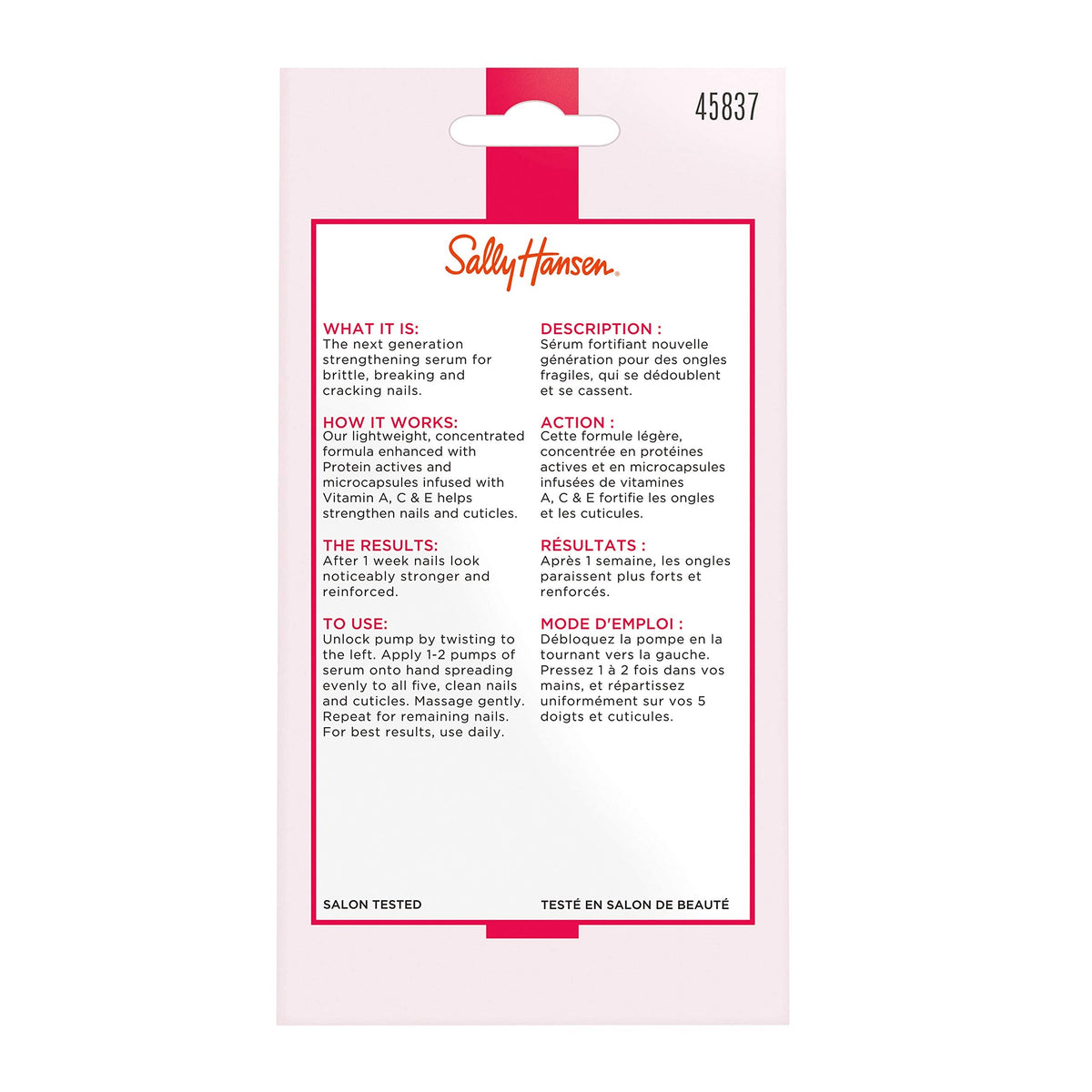 Sally Hansen Hard As Nails Serum with vitamins A, C, E
