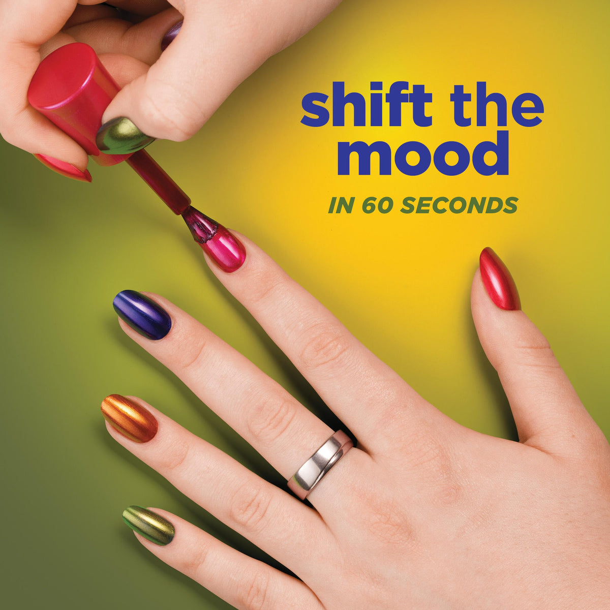 Sally Hansen Insta-Dri ColorShift Glo Off Nail Polish in vibrant shade