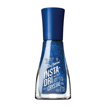 Sally Hansen Insta-Dri Crystals Nail Polish 123 Cobalt Blue front view
