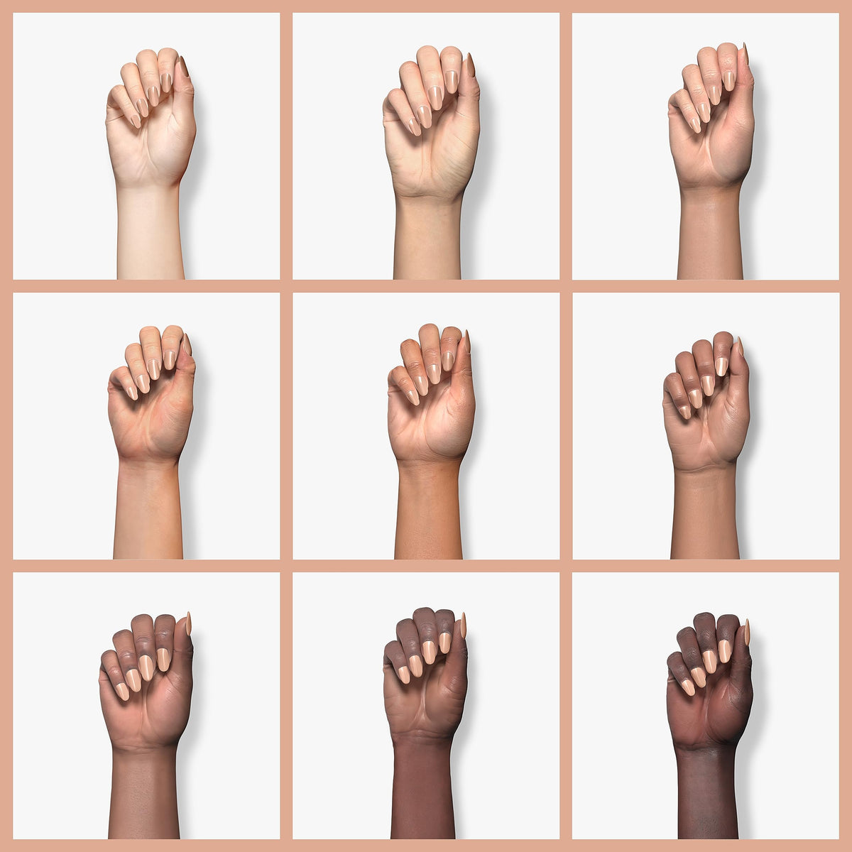 Sally Hansen Insta-Dri Nail Polish 138 Instant Coffee applied on nails
